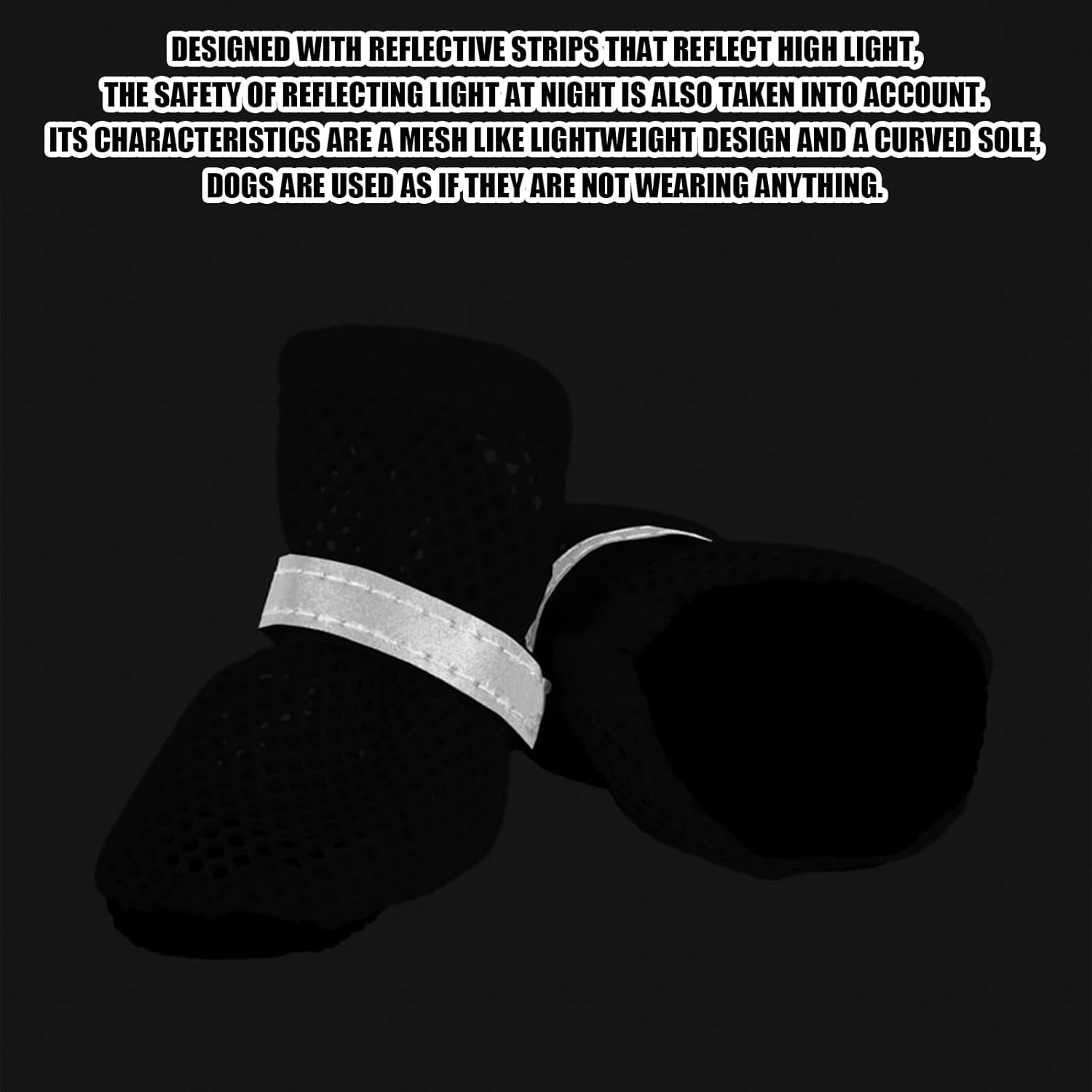 Summer Breathable Dog Shoes for Small Dogs, Breathable Mesh Dog Boots for Summer Hot Pavement, Reflective Adjustable Non Slip Paw Protectors for Small Dogs Cat Puppy (Green, S)