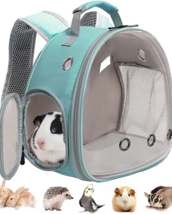 Guinea Pig Backpack, Space Capsule Bubble Window Small Animal Backpack for Guinea Pig, Bird Bunny Rat