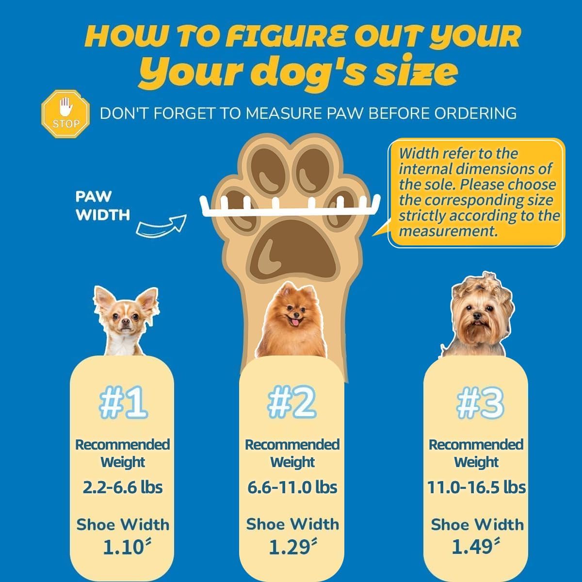 Dog Shoes for Small Dogs, Breathable Dog Boots Paw Protector for Hot Pavement Winter Snow, Dog Booties with Reflective Strips Rugged Anti-Slip Sole for Hardwood Floors Outdoor Walking Blue Size 1