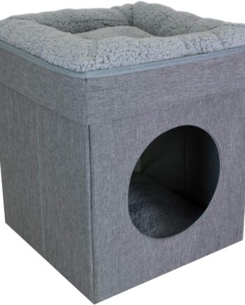 Large Cat Bed, Stackable Cat Cube, Indoor Cat House/Cat Condo, Cat Scratcher